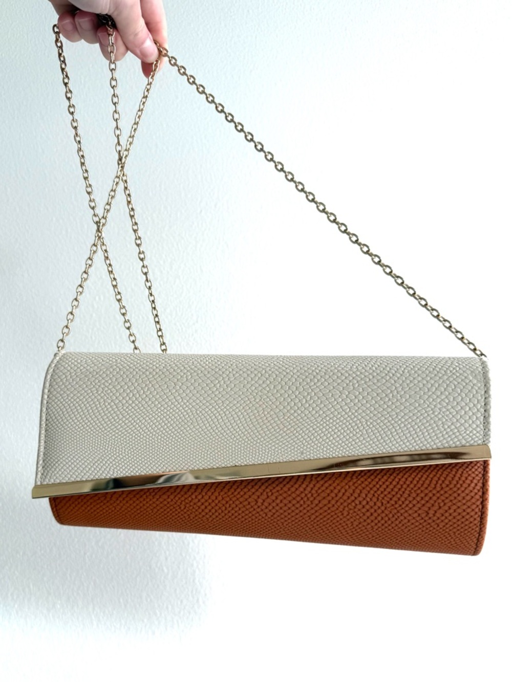 Women's Clutch with Gold Chain